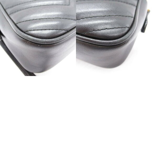 Gucci Shoulder Bag Calfskin Leather Black - Picture 10 of 10